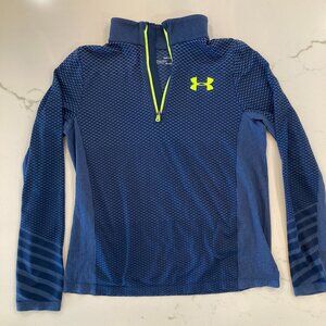 Under Armour Quarter Zip Long Sleeve Shirt Youth Large